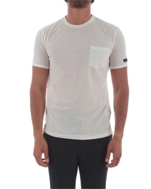 Rrd White Cotton T-shirt for men