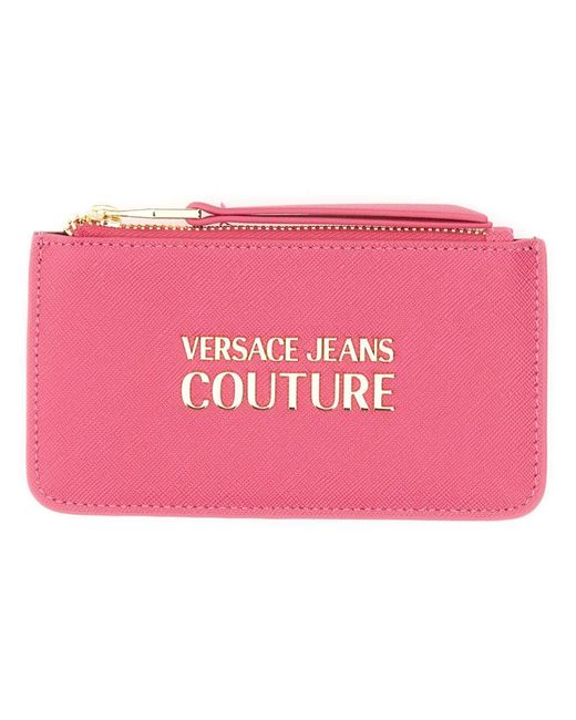 Versace Jeans Couture Damen polyester brieftaschen in Pink | Lyst DE