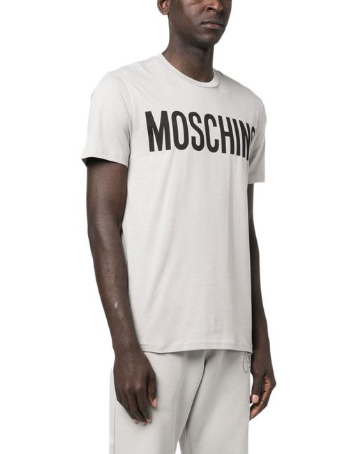 Moschino Herren andere materialien t-shirt in Grau für Herren | Lyst AT