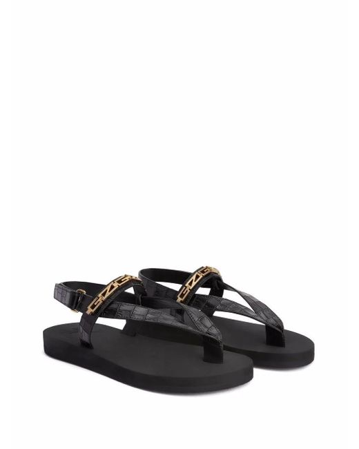 Sandali pelleGiuseppe Zanotti in Pelle da Uomo colore Nero | Lyst