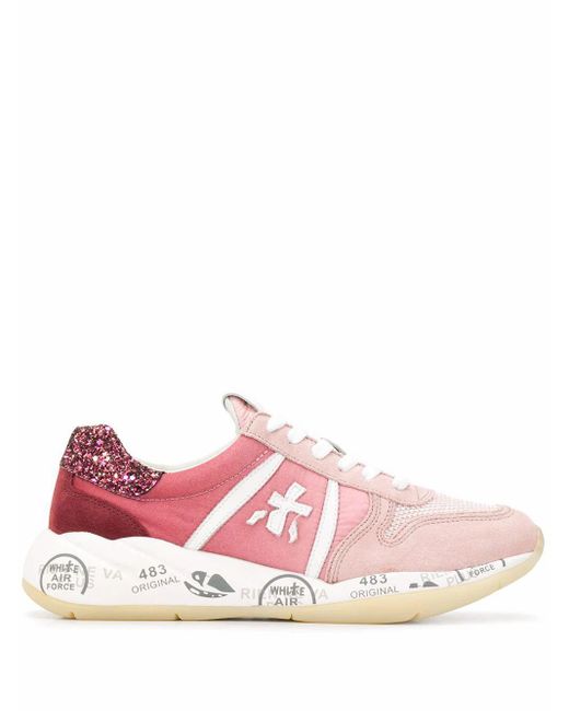 Premiata Layla Glitter Sneakers in Pink - Save 2% - Lyst