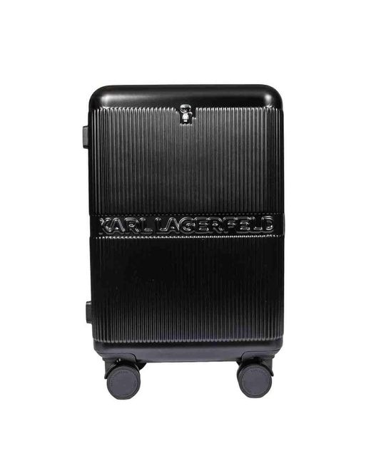 Karl Lagerfeld K/ikonik Trolley Case in Black Lyst