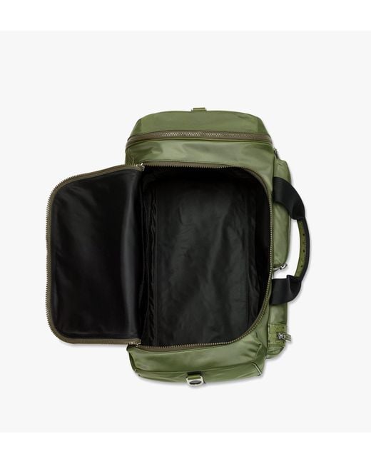 MCM Green Ottomar Weekender Backpack In Econyl And Leather for men