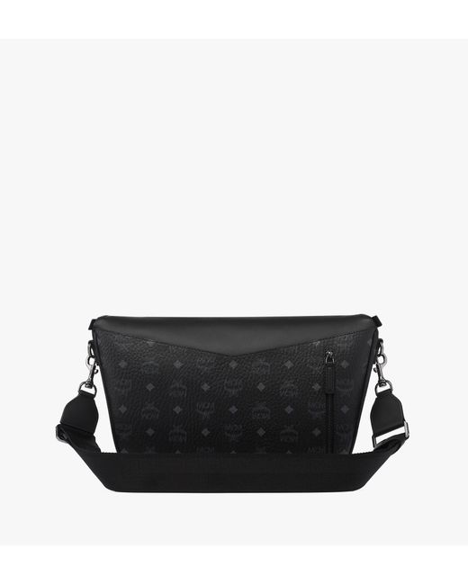 MCM Black Diamant 3d Crossbody In Visetos Leather Mix for men