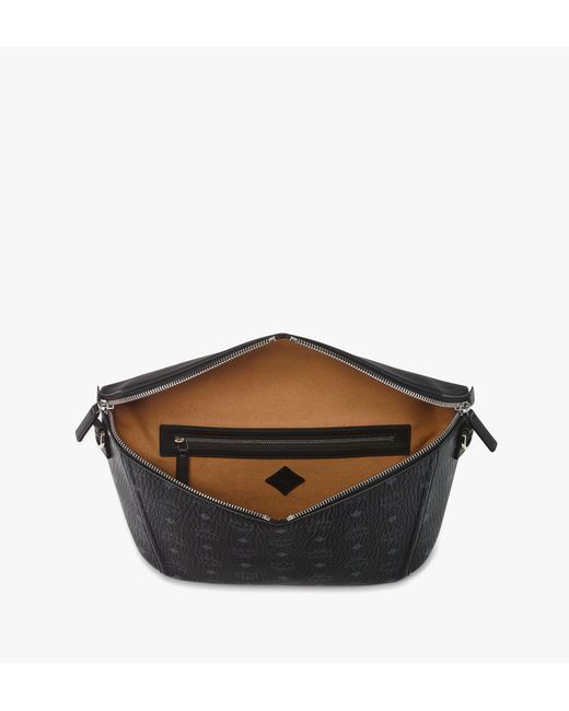 MCM Black Diamant 3d Crossbody In Visetos Leather Mix for men