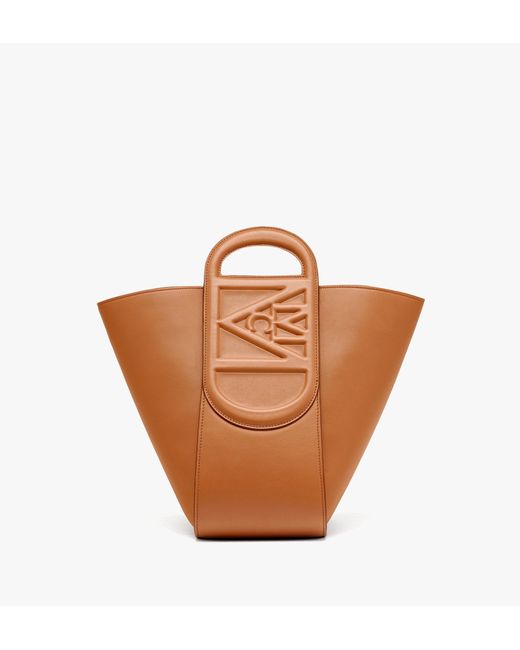 MCM Mode Travia Tote In Spanish Nappa Leather in Brown Lyst UK