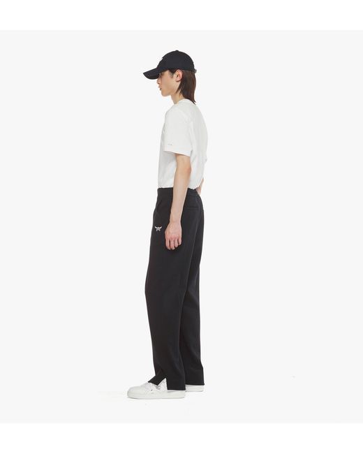 MCM Black Essential Drawstring Ponte Pants for men