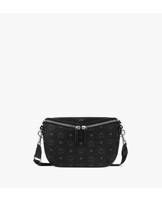 MCM Black Diamant 3d Crossbody In Visetos Leather Mix for men