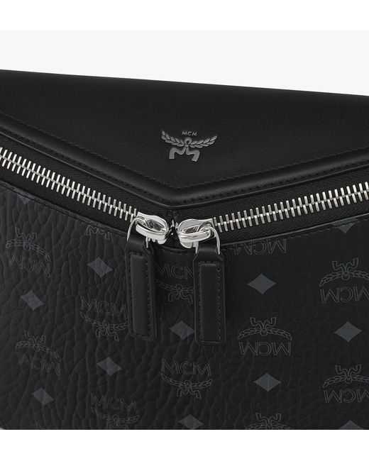 MCM Black Diamant 3d Crossbody In Visetos Leather Mix for men