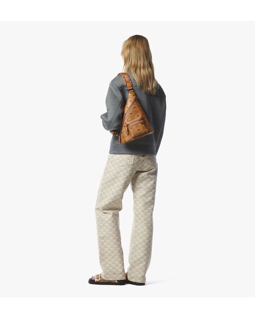 MCM Natural Aren Sling In Visetos for men