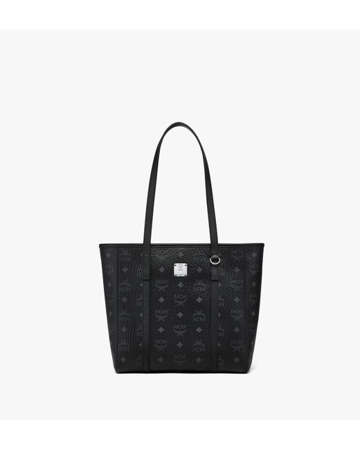 MCM Black Toni Top-zip Shopper In Visetos