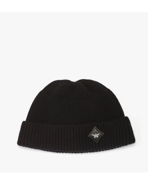 MCM Essential Wool Beanie in Black for Men Lyst
