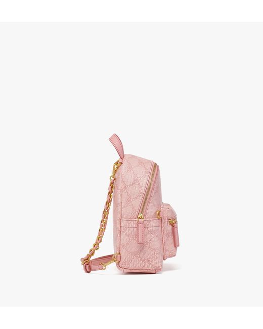 MCM Pink Stark Bebe Boo Backpack In Lauretos for men