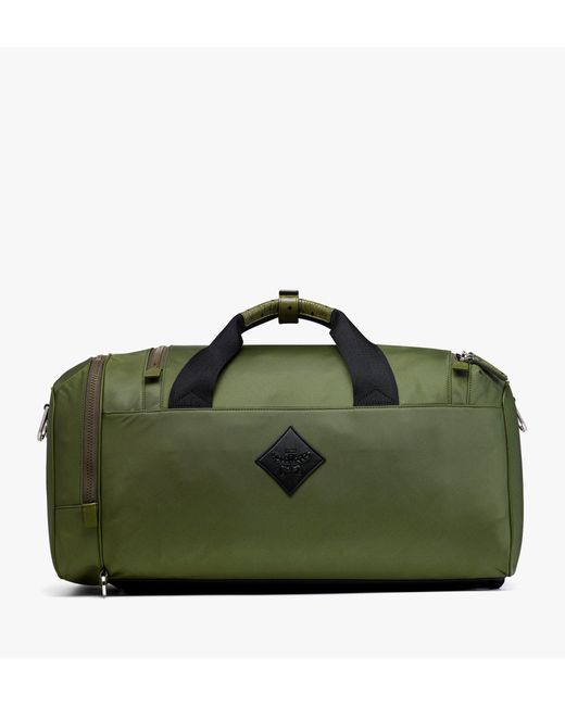 MCM Green Ottomar Weekender Backpack In Econyl And Leather for men