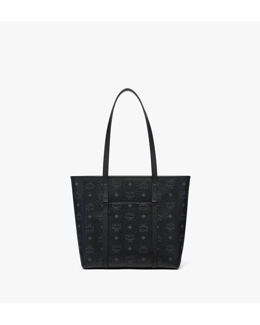 MCM Black Toni Top-zip Shopper In Visetos