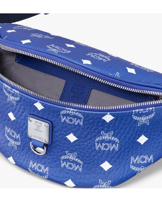 MCM Fursten Belt Bag In Visetos in Blue for Men - Save 43% - Lyst
