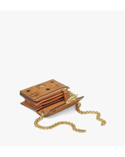 Mcm wallet with chain cheap