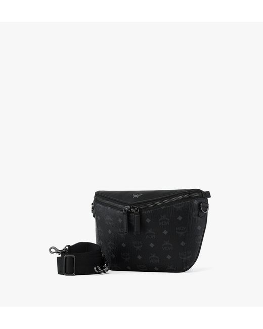 MCM Black Diamant 3d Crossbody In Visetos Leather Mix for men