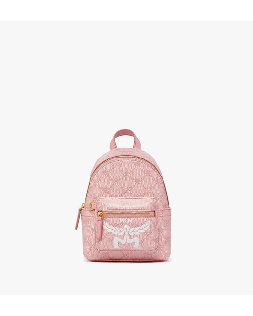 MCM Pink Stark Bebe Boo Backpack In Lauretos for men
