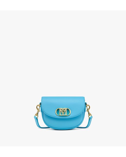 MCM Blue Mode Travia Crossbody In Nappa Leather
