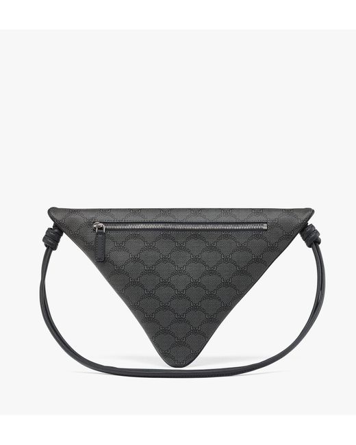 MCM White Himmel Triangle Pouch In Lauretos for men