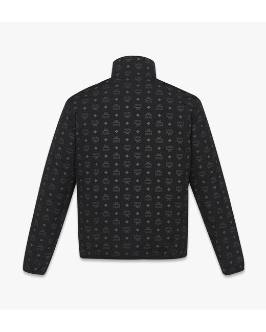 MCM Black Reversible Monogram Print Windbreaker In Econyl for men
