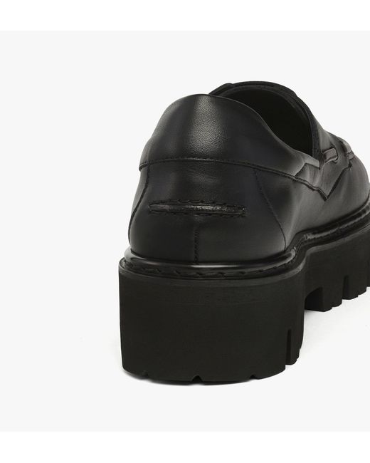 MCM Black Platform Loafers