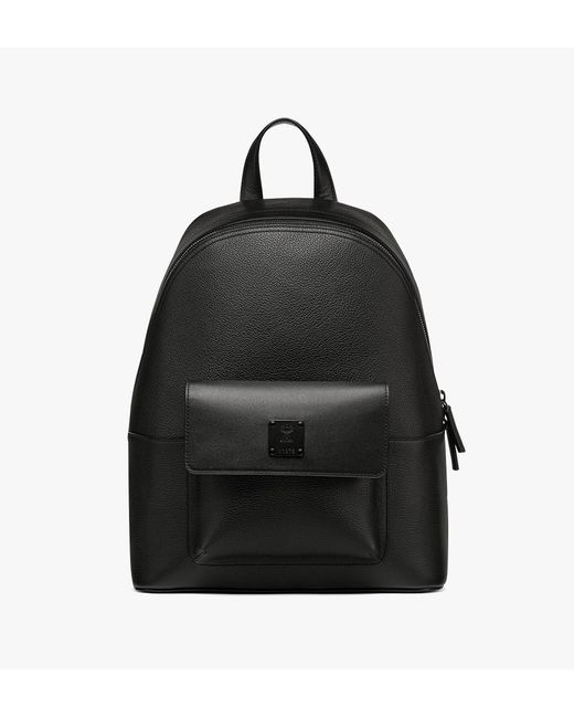 MCM Stark Backpack In Embossed Spanish Leather in Black for Men | Lyst