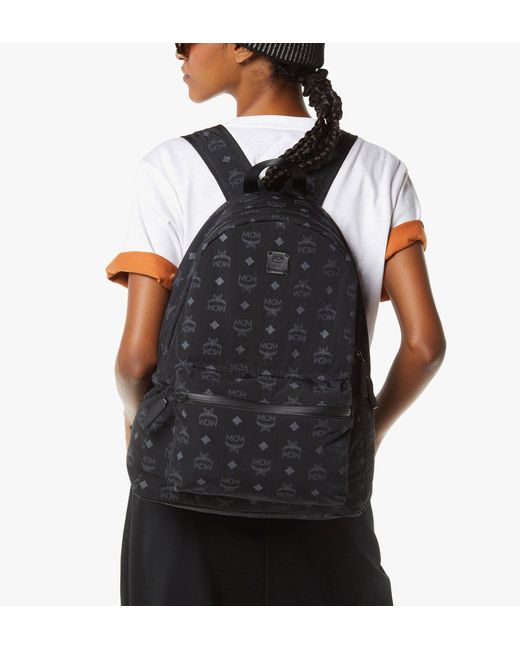 MCM Black Stark Packable Backpack for men
