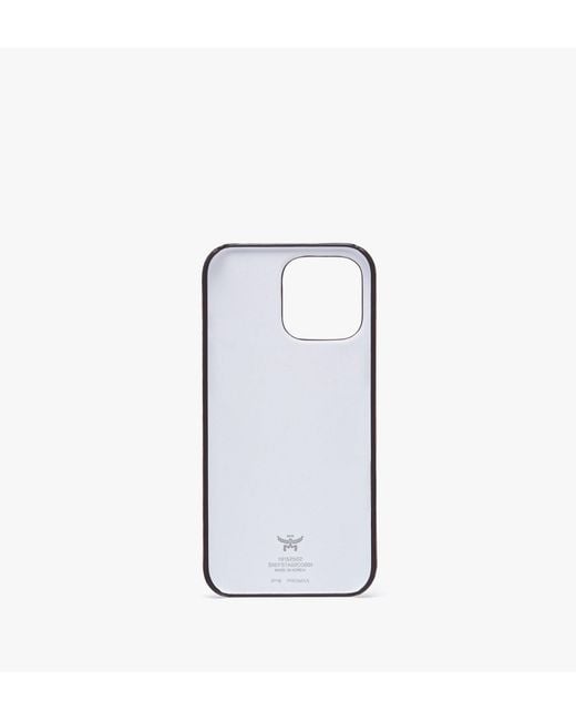 MCM Iphone 16 Pro Max Case In Visetos in Metallic for Men | Lyst