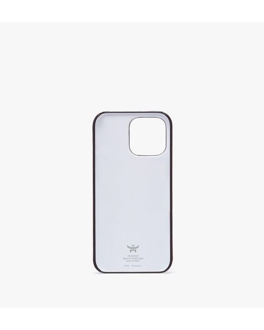 MCM Iphone 16 Pro Max Case In Visetos in Metallic for Men | Lyst