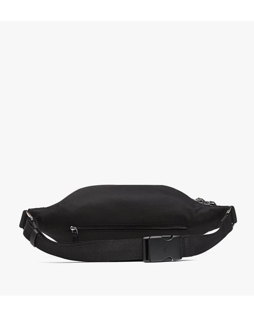 MCM Black Fursten Belt Bag In Recycled Nylon for men