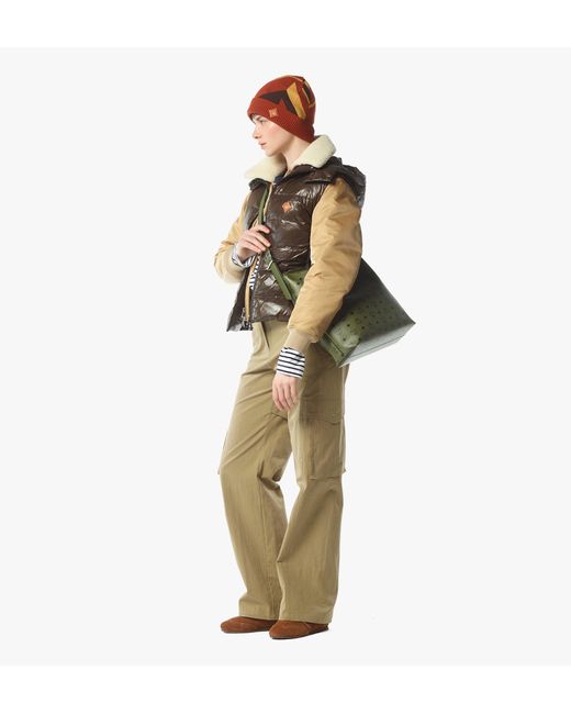 MCM Green Aren Hobo In Visetos