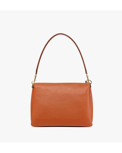 MCM Mode Travia Shoulder Bag In Spanish Calf Leather in Brown Lyst