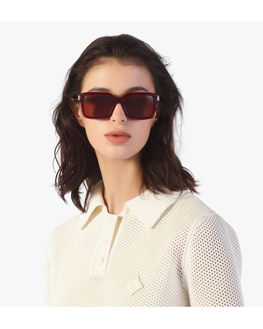 MCM Purple Oversized Square Sunglasses for men