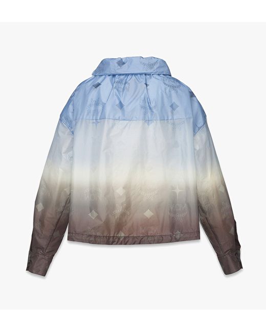 MCM Blue Gradation Monogram Ripstop Nylon Blouse