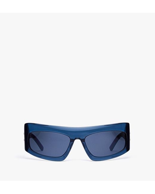 MCM Blue Unisex Square Sunglasses