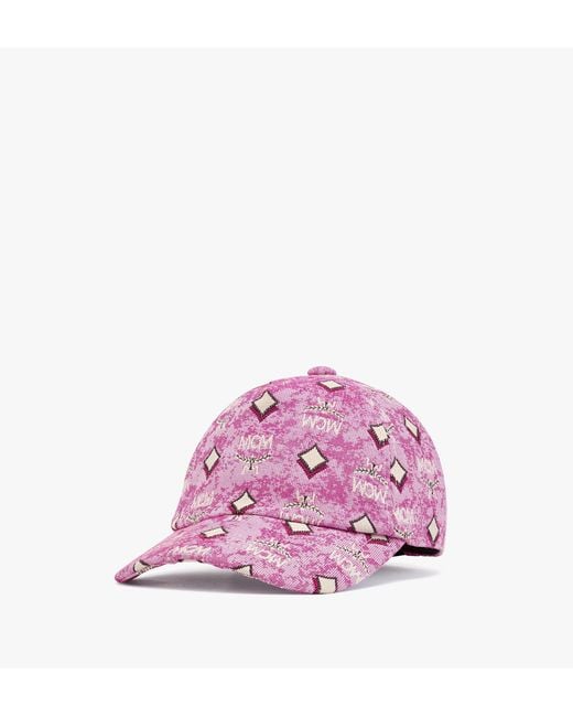 MCM Classic Cap In Vintage Monogram Jacquard in Pink for Men | Lyst