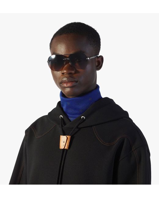 MCM Blue Aviator Sunglasses for men