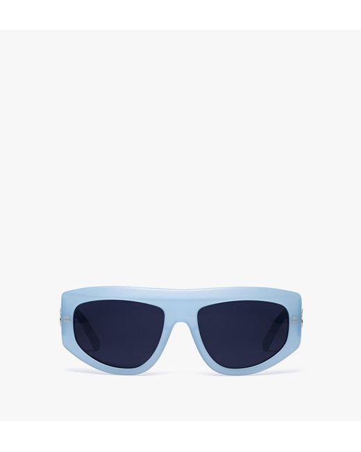 MCM Blue Unisex Square Sunglasses