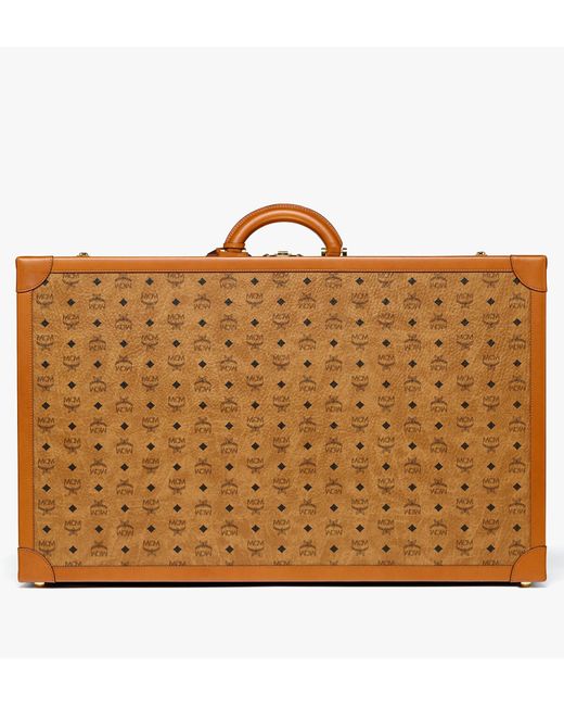 MCM Brown Suitcase In Visetos