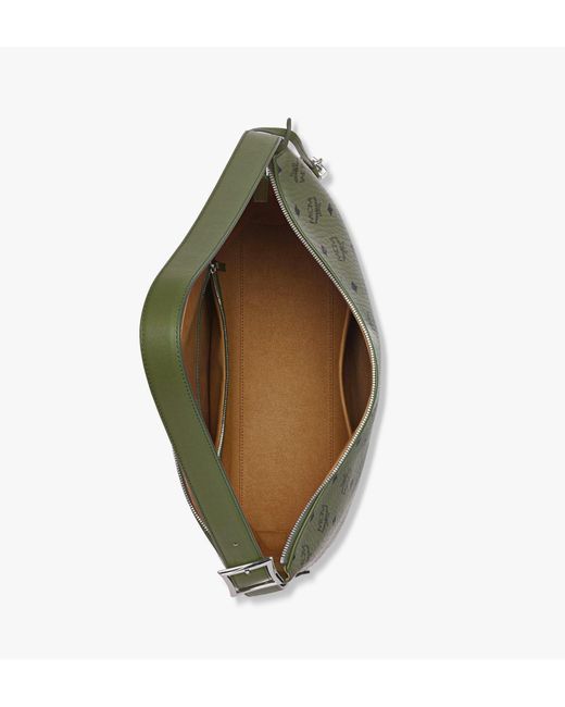 MCM Green Aren Hobo In Visetos