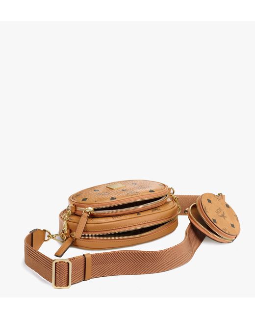 mcm multifunction pouch in visetos