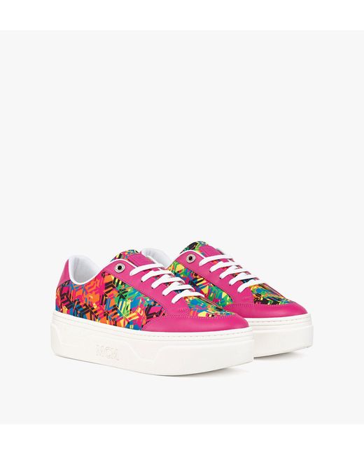 mcm skyward platform sneakers