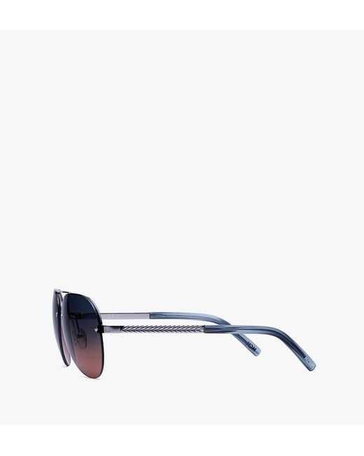 MCM Blue Aviator Sunglasses for men