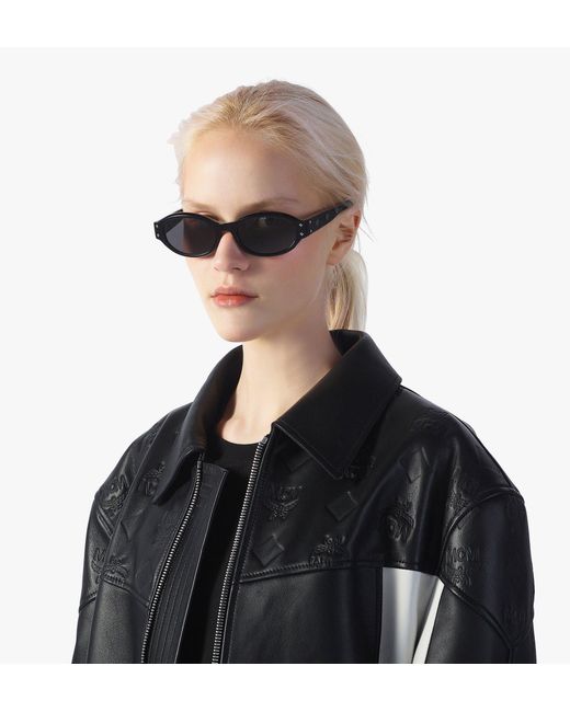 MCM Black Oval Sunglasses