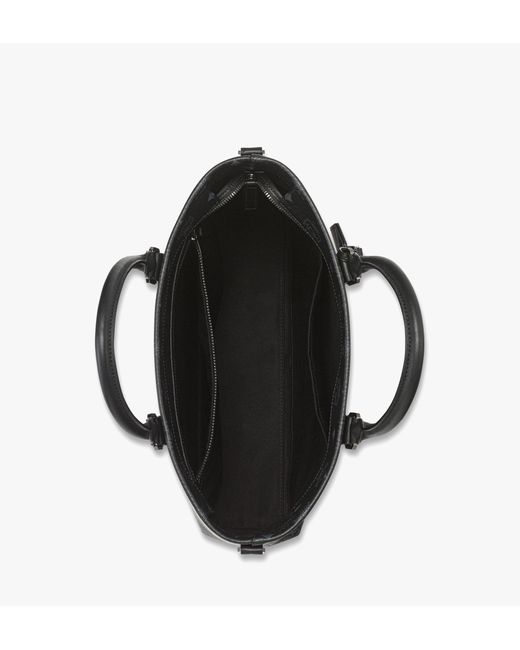 MCM Black Aren N/s Tote In Visetos for men