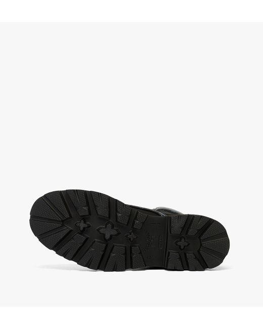MCM Black Ankle Boots In Nubuck And Monogram Print Leather for men