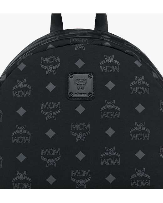 MCM Black Stark Packable Backpack for men