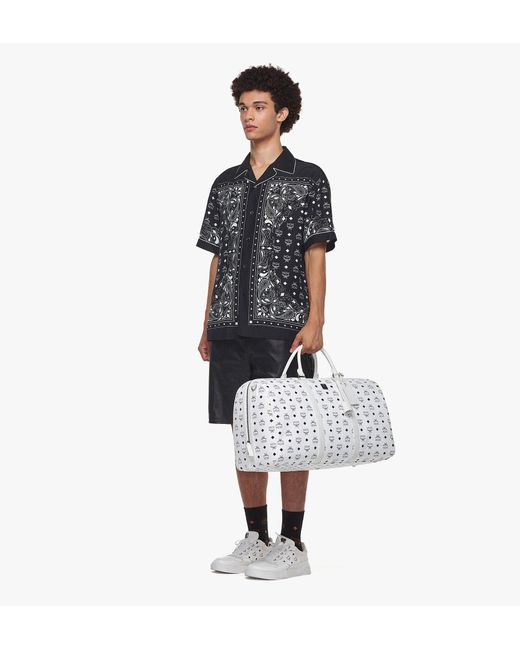MCM Metallic Ottomar Weekender Bag In Visetos for men
